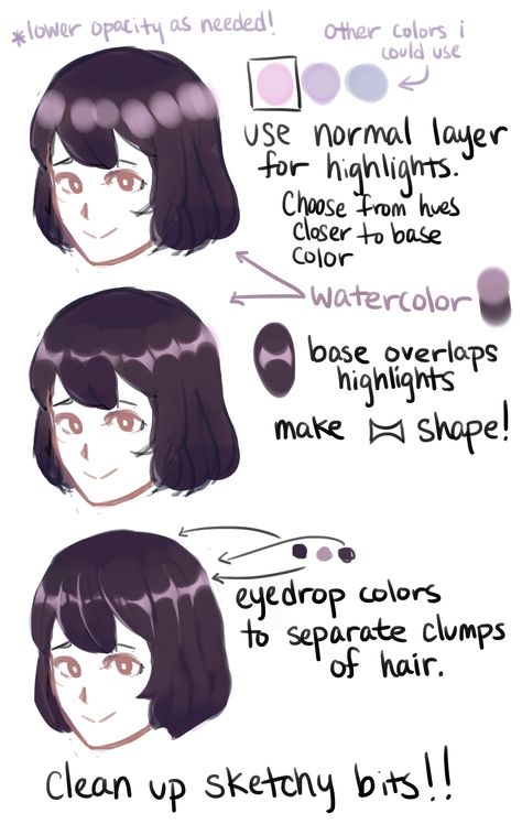 Happy Designs — Tutorial on how I color hair! It’s very stylized,... Draw Tutorial, Different Hair, Digital Painting Tutorials, Guided Drawing, Drawing Tutorials, Art Tutorials Drawing, Foodie Travel, Digital Art Tutorial, How To Draw Hair