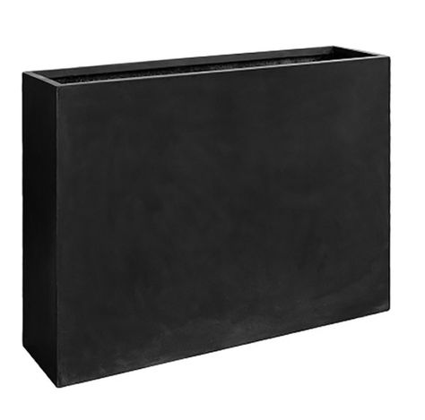 This stylish black Fiberstone planter is perfect to add a barrier to a patio or garden and section off outside seating area and create some privacy. Visit Houzz to purchase. #gardenplanter #landscaping #officespace #wall #partition #jardiniere #cachepot #weatherproof Rectangular Planter Box, Outside Seating Area, Black Planters, Pottery Pots, Fiberglass Planters, Rectangular Planters, Handmade Planter, Stone Planters, Black Cement