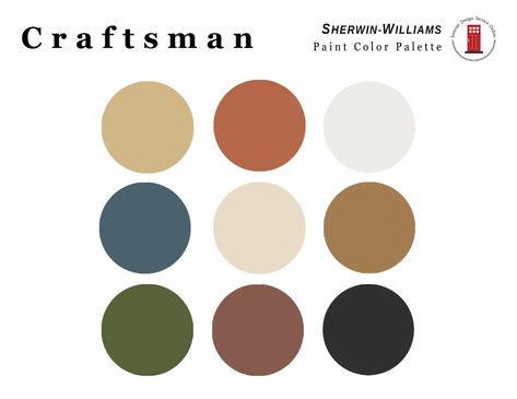 Craftsman Interior Paint Colors, Craftsman Paint Colors, Craftsman Colors, Dulux Paint Colours, Interior Paint Palettes, Home Paint Color, Behr Paint Colors, Craftsman Interior, Trending Paint Colors