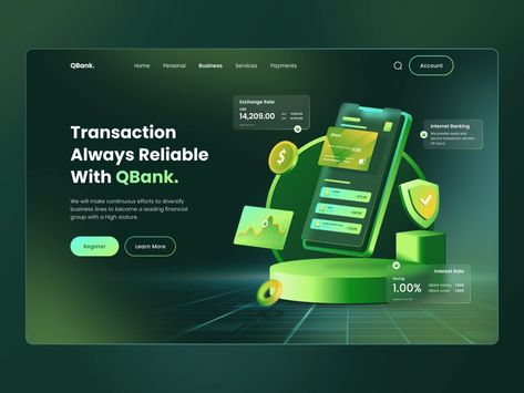 Bank Website Design, Bank Website, Header Website, Investment Design, Digital Banking, Bank Branding, Cash Cow, Website Banner Design, Brown Tape