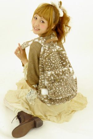 Deer Clothes, Fawn Print, Choco Biscuit, Deer Girl, Mori Kei, Forest Girl, Deer Print, Fashion Organization, Print Coat