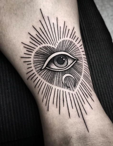 Herz Tattoo Klein, Third Eye Tattoos, Horus Tattoo, Black And Grey Tattoo, Herz Tattoo, Muster Tattoos, Amazing Tattoos, Tatuaje A Color, Most Popular Tattoos