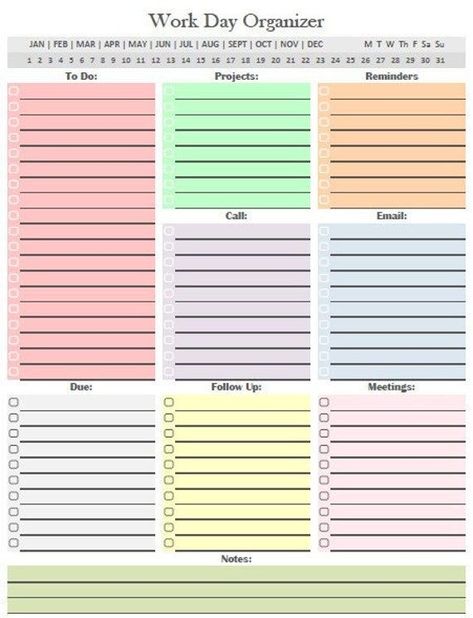 Pin on templates/notion Work Organization Printables, Daily Planner Work, Work Day Organizer, Day Organizer, Daily Planner Book, Daily Work Planner, Daily Planner Printables Free, Editable Planner, To Do Planner