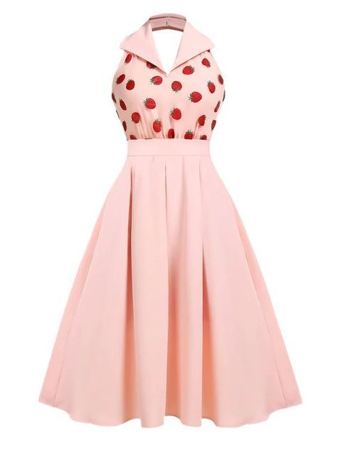 Vintage Dress Women, Vintqge Dress, Retro Vintage Outfits 1950s, Trashion Ideas, Pink Vintage Dresses, Fashion Outfits Vintage, 50s Style Dresses, Vintage Fashion Outfits, 1950 Dresses