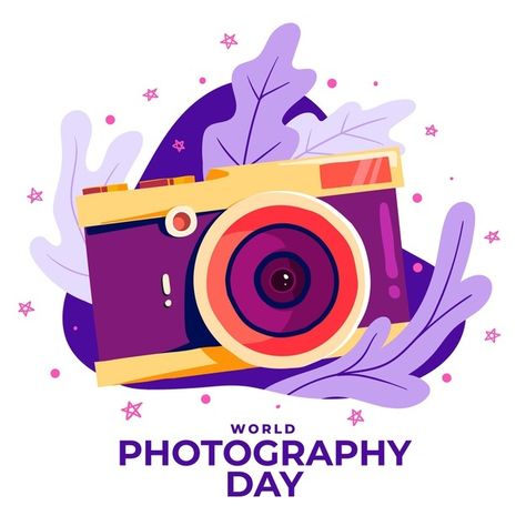 Happy Photography Day Poster, Photography Day Poster, Happy Photography Day, Hand Camera, World Photography Day, Bull Art, Happy Photography, Photography Day, Happy Photos