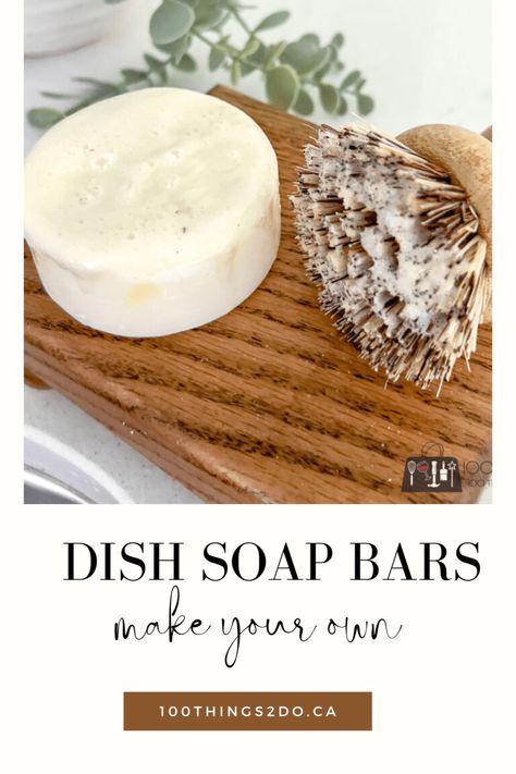 Solid Dish Soap Recipe, Soap Dish Diy, Conditioner Bar Recipe, Biodegradable Soap, Dish Soap Bar, Homemade Dish Soap, Solid Dish Soap, Homemade Goat Milk Soap, Goat Milk Recipes