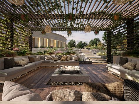 Luxury Terrace, Tempat Aesthetic, Terrace Design Ideas, Terrace Landscape, Hardrock Cafe, Affordable Seating, Terrace Bar, Rooftop Patio Design, Terraced Landscaping