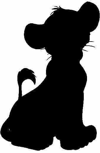 Simba Silhouette, Silhouettes Disney, Lion King Baby Shower, Lion King Baby, Disney Silhouette, Baby Silhouette, Il Re Leone, Beautiful Horse Pictures, Disney Emoji