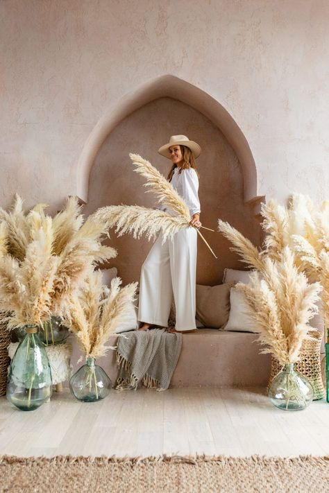 Dried Pampas, Flower Wall Wedding, Pampas Grass Decor, Flower Wall Backdrop, Grey And Green, Dried Floral, Shades Of Brown, Wedding Aisle, Artificial Roses