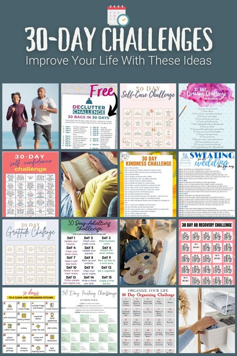 30 Day An Challenge, 30 Day Challenge Organization, Workout Monthly Challenges, Month Diet Challenge 30 Day, Low Impact 30 Day Challenge, January Challenge Ideas, Best 30 Day Challenge, 30 Day New Year Challenge, Bujo Challenge 30 Day