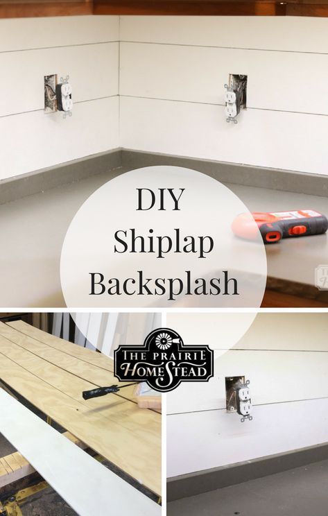 Kitchen Outside, Farmhouse Kitchen Diy, Kitchen Renovation Diy Ideas, Remodel Hacks, Shiplap Kitchen, Shiplap Backsplash, Diy Shiplap, Diy Backsplash, Diy Kitchen Renovation