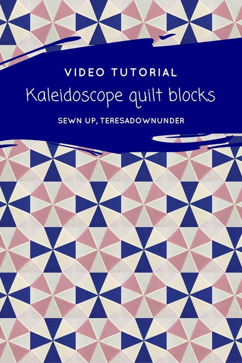 Kaleidoscope Quilt Tutorial Free Pattern, Kaleidoscope Quilt Pattern Free, Winding Ways Quilt, Kaleidoscope Quilts, Patchwork Tutorial, Kaleidoscope Pattern, Kaleidoscope Quilt, Quilting Videos, Kaleidoscopes