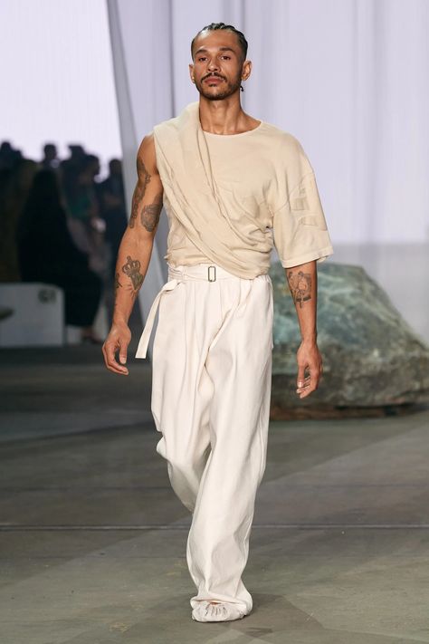 Resort 2024 Collection, Cruise Fashion, Resort 2024, Linen Coat, Boho Men, Collarless Jacket, Dope Outfits For Guys, Mens Fashion Week, 2024 Fashion