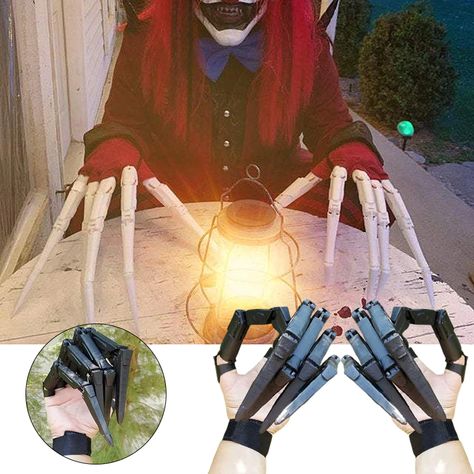 Articulated Fingers, Halloween Finger, Dungeons And Dragons Decor, Horror Ghost, Dungeons And Dragons Figures, Cape Outfit, Claw Gloves, Dungeon Master Screen, Dragons Clothes