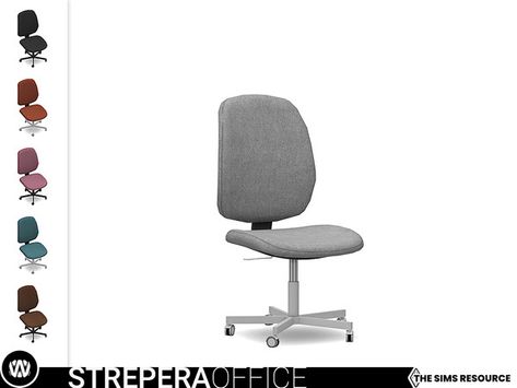 The Sims Resource - Strepera Desk Chair Sims 4 Clutter, Christmas Tabletop Decor, Office Desk Chair, Electronic Art, Sims 4 Cc, The Sims Resource, Sims Resource, Outdoor Lamp, Desk Chair