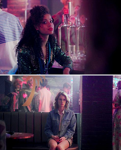 Yorkie San Junipero, San Junipero Aesthetic, Black Mirror Aesthetic, Black Mirror San Junipero, San Junipero, Mackenzie Davis, Gugu Mbatha Raw, The Ancient Magus Bride, Movie Black