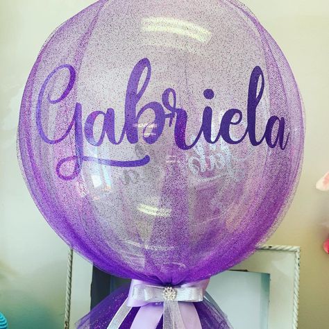 36 Inch Balloons, Tulle Balloons, Confetti Balloons Birthday, Clear Balloon, Diy Tulle, Balloon Stand, Qualatex Balloons, Balloon Creations, Plastic Balloons