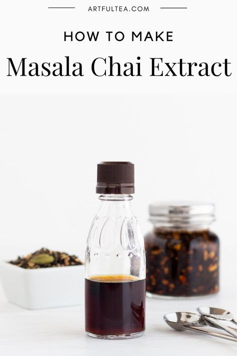 You may have heard of making your own vanilla extract using vanilla bean pods, but have you heard of making your own chai extract? This super simple recipe yields a flavorful spiced liqueur that can be used to liven up baked goods, ice cream, and much more. Chai Liqueur Recipe, Special Chai Recipe, Homemade Chai Concentrate, Homemade Chai Tea Recipe Spice Mixes, Homemade Masala Chai, Aphrodisiac Foods, Bean Pods, Diy Spices, Masala Chai