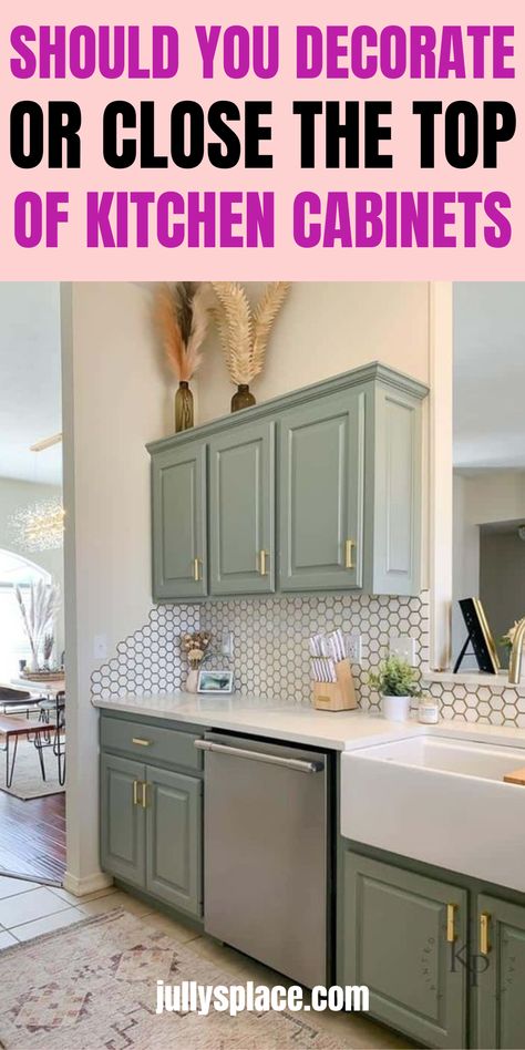 Should you decorate or close the top of kitchen cabinets Extending Kitchen Cabinets To Vaulted Ceiling, How To Add Cabinets To Existing Kitchen, Kitchen Cabinets That Dont Go All The Way To The Ceiling, Cabinets That Dont Go To The Ceiling, 42 Inch Cabinets Kitchen 10 Foot Ceiling, Kitchen Cabinets To Ceiling Vs Not, Counter To Ceiling Cabinets Kitchen, Cabinets That Don’t Go To Ceiling, 12 Ft Ceilings Kitchen