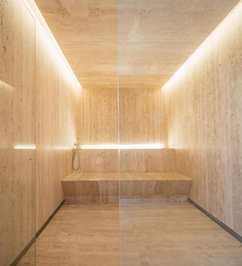 Gallery of Ramp House / Renata Furlanetto + Studio MK27 - Marcio Kogan - 40 Ramp House, Spa Massage Room, Studio Mk27, Sauna Design, George Nakashima, Spa Interior, Interior Design Guide, House Studio, Spa Day At Home