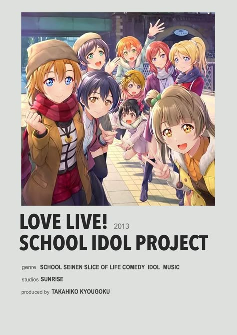 School Idol Project, Love Live Poster, Love Live Anime, Anime Watchlist, Project Poster, Horror Movies List, Otaku Issues, Love Live School Idol Project, Disney Frozen Elsa Art