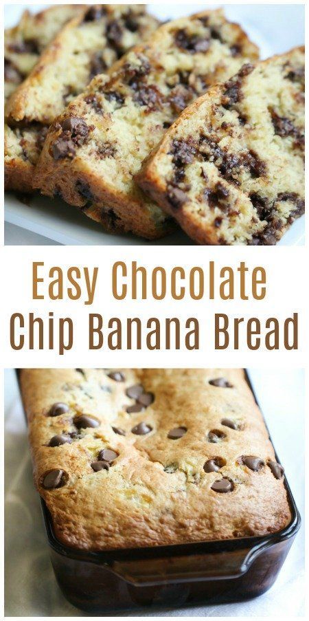 Six Sisters Banana Bread, Easy Chocolate Chip Banana Bread, Choc Chip Banana Bread, Malt Cake, Cake Mix Banana Bread, Banana Cake Mix, Chocolate Chip Banana Bread Recipe, Big Banana, Banana Bread Cake