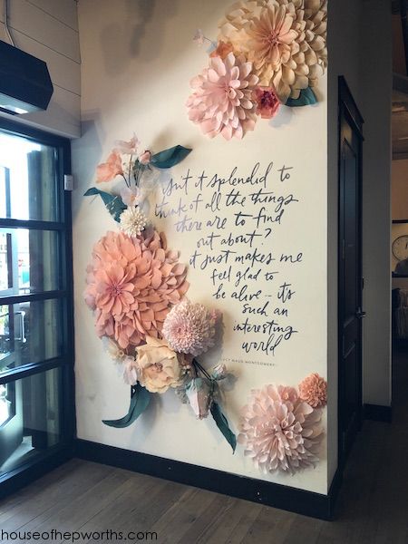 My trip to Magnolia Market at The Silos Flower Shop Interiors, Flower Shop Design, Selfie Wall, Decor Studio, Magnolia Market, Giant Flowers, Floral Shop, Church Decor, Shop Interiors