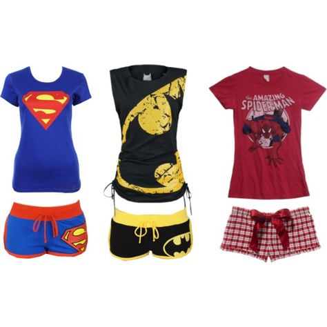 Superhero pajamas.... Love Batman!! Geek Chic, Amazing Spiderman, Dieselpunk, Batgirl, Girly Girl, Look Fashion, Just In Case, Superman, Clothing And Shoes