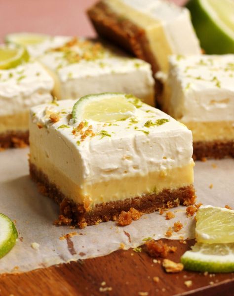 Key Lime Pie Bars - Scientifically Sweet Recipe For Key Lime Pie, Creamy Key Lime Pie, Scientifically Sweet, Key Lime Bars, Pie Bars Recipe, Key Lime Pie Bars, Lime Desserts, Pie Bar Recipes, Pie Bars