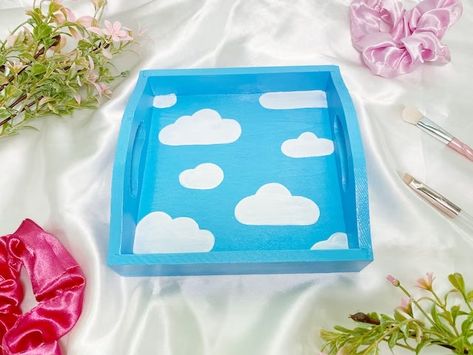 SugarpillStudios - Etsy Organizer Aesthetic, Coworkers Birthday, Tray Coffee Table, Small Clouds, Cute Diy Projects, Homemade Home Decor, Catchall Tray, Cute Diy Room Decor, Perfume Tray