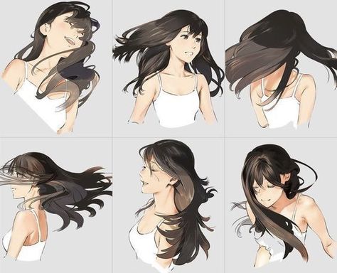 Hair Flowing, Pelo Anime, Drawing Template, Drawing Hair, Couple Travel, Hair Flow, Art Videos Tutorials, Art Manga, Anime Drawing