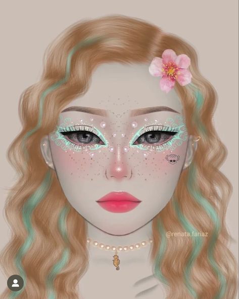 Lagoona Blue Makeup, Monster High Inspired Makeup, Monster High Makeup Looks, Makeup Diagram, Mh Fanart, Dr Mundo, Monster High Makeup, Monster High Halloween, Monster High Cosplay