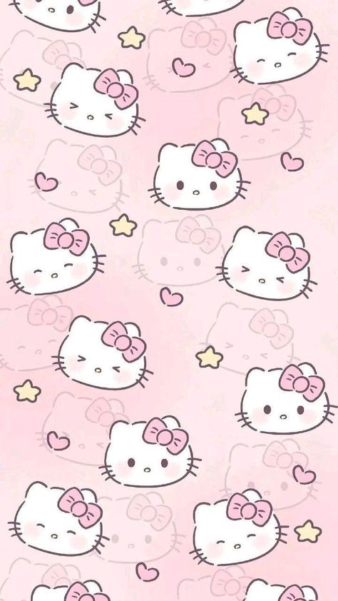 Coquette Wallpaper Hello Kitty, Hello Kitty Lock Screen Wallpapers, Pink Sanrio Wallpaper, Hello Kitty Pink Wallpaper, Pink Hello Kitty Wallpapers, Aesthetic Hello Kitty Wallpaper, Pink Kitty Wallpaper, Hello Kitty Background, Pink Hello Kitty Wallpaper Iphone