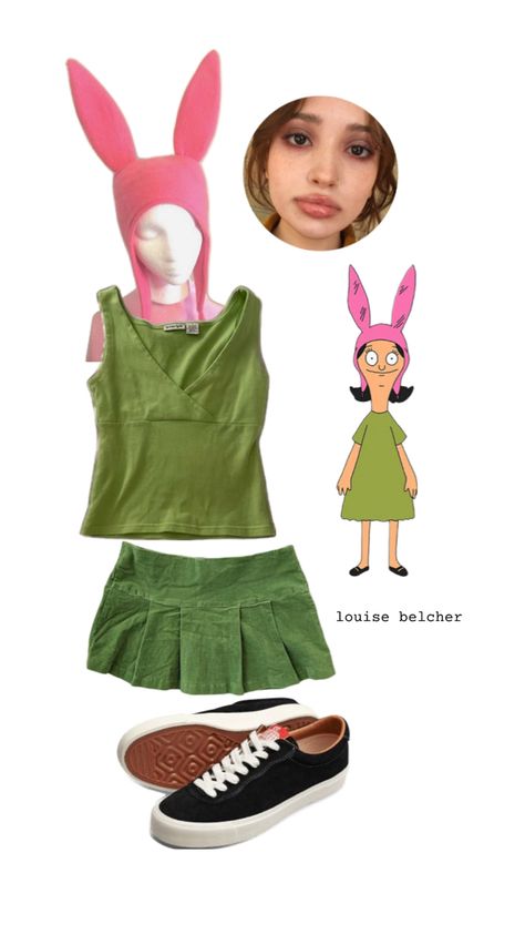 Bob's Burgers Halloween Costume, Bobs Burgers Costume, Bob's Burgers Halloween, Burger Costume, Bobs Burgers Louise, Stylish Halloween Costumes, Louise Belcher, Horror Halloween Costumes, Cheap Halloween Costumes