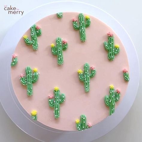 Crafting Cakes with Love and Imagination Real Flowers On Cake, Yellow Ombre Background, Buttercream Cactus, Minimalist Cake Design, Minimalist Cakes, Professional Cake Decorating, Yellow And Pink Flowers, Cactus Cake, Mini Torte