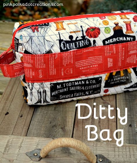 In the last post I showed you my new 2017 planner and all of my accessories that go with it!  Today, I have a fun Ditty Bag organizer to put everything in! Not only is it cute…but it is very useful too!  I am not sure why it is named “Ditty” but it is a … Continue reading Ditty Bag → Ditty Bag, Craft Show Ideas, Bag Organizer, Bag Patterns To Sew, Bags Tutorial, Last Post, Small Tote, Box Bag, Pink Polka Dots