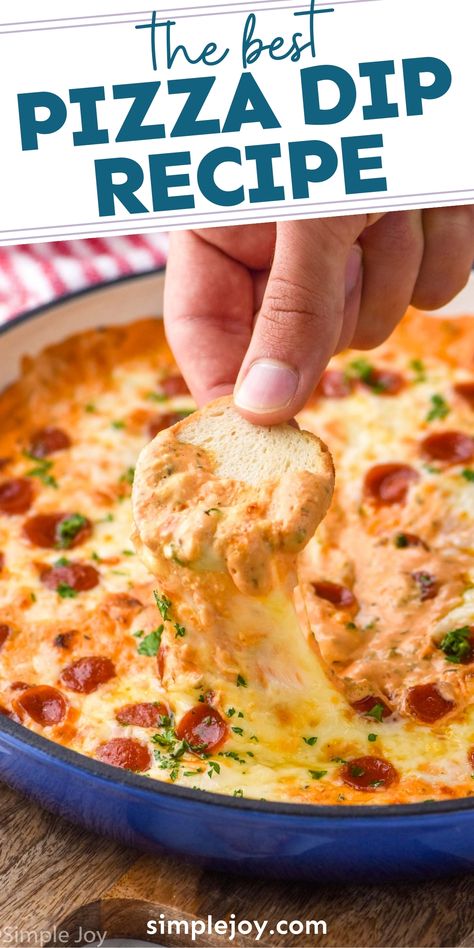 Pizza Dip is going to be your new favorite appetizer. It is easy to make, can be prepped ahead of time, and it is absolutely delicious. Pizza Dip Appetizers, Cheesy Pizza Dip, Fruit Dip Recipes, Dip Night, Appetizer Pizza, Warm Dip Recipes, Italian Appetizers Easy, Pizza Dip Recipes, Easy Dip Recipes