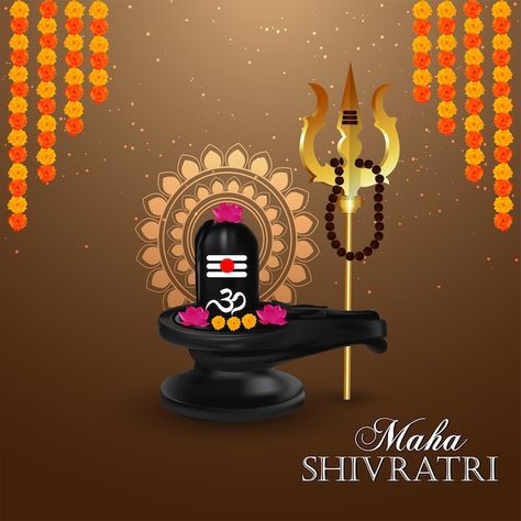 Creative background for happy maha shivr... | Premium Vector #Freepik #vector #mahashivratri #shivratri #shiv #indian-traditional