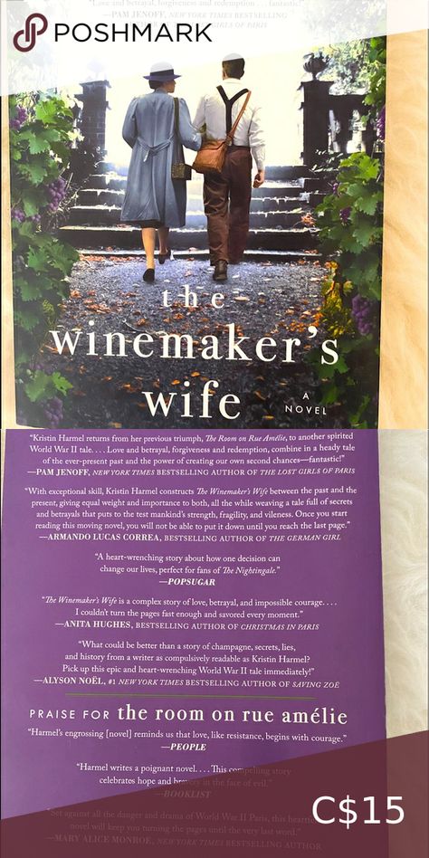 Books 3/$25. “The Winemaker’s Wife” by Kristin Hammel Spirit World, Lost Girl, Book Club Books, Bestselling Author, The Past, France, Books, Jewelry Watches, Plus Fashion