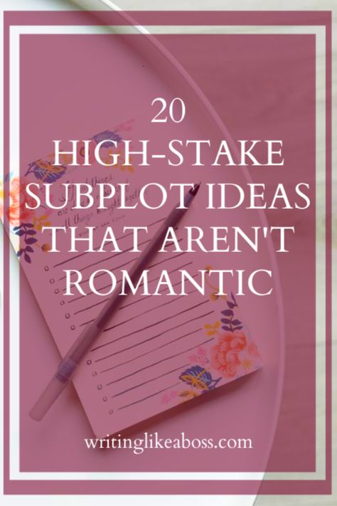 Novel Subplot Ideas, How To Raise The Stakes In Writing, Books About Writing A Book, Writing Stakes, Writing Inspiration Photography Scene, Subplots Ideas, Words To Use Instead Of Walk, Subplot Ideas Writing Prompts, Sidequest Ideas