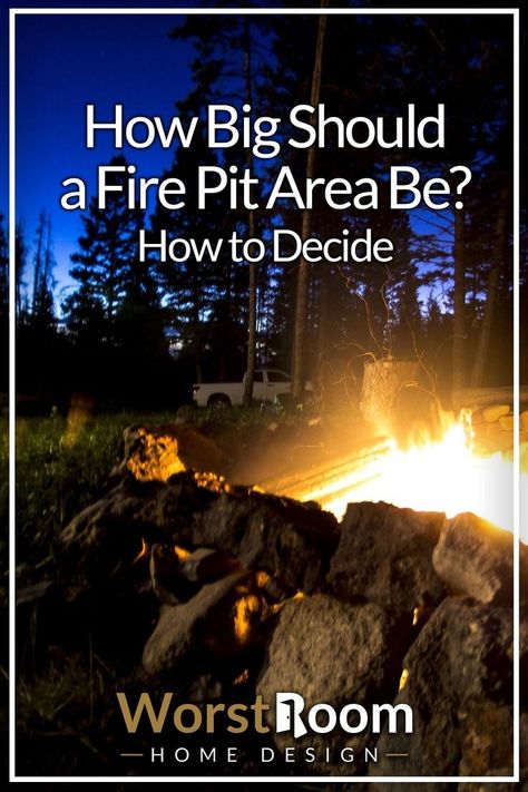 How Big Should a Fire Pit Area Be? How to Decide Make A Fire Pit, Outdoor Fire Pit Area, Big Backyard, Patio Inspiration, Fire Pit Area, Answer The Question, Fire Pit Patio, Kids And Pets, Fire Pit Backyard