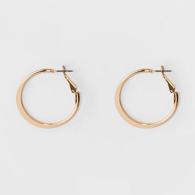 Medium Flat Hoop Earrings - A New Day? Gold #Hoop, #Flat, #Medium Simple Gold Hoop Earrings, Flat Hoop Earrings, Earrings Outfit, Small Gold Hoop Earrings, Pretty Jewelry Necklaces, Medium Hoop Earrings, Small Gold Hoops, Hoop Earring Sets, Earrings Simple