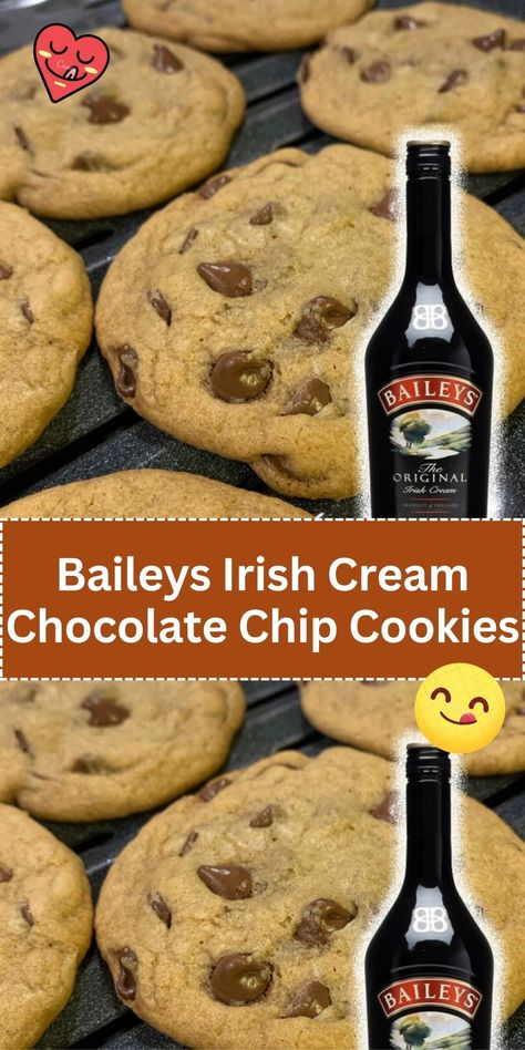 Elevate your cookie game with these Bailey's Irish Cream-infused chocolate chip cookies. A sweet treat with a delightful Irish twist. Best Chocolate Chip Cookie Recipe Ever, Quick Cookies, Baileys Recipes, Best Chocolate Chip Cookies Recipe, Irish Cream Liqueur, Baileys Irish, Baileys Irish Cream, Best Chocolate Chip Cookie, Cookies Recipes