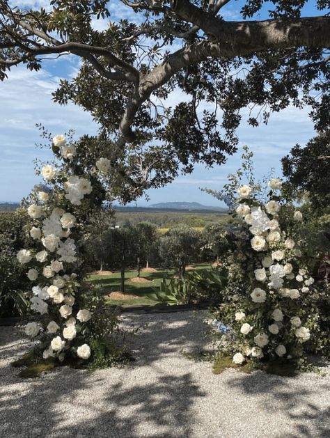 Wedding Under Trees, Wedding Arches Outdoors, Cabo Weddings, Wedding Venue Decorations, Engagement Party Decorations, White Wedding Flowers, Venue Decor, Ceremony Arch, Wedding News