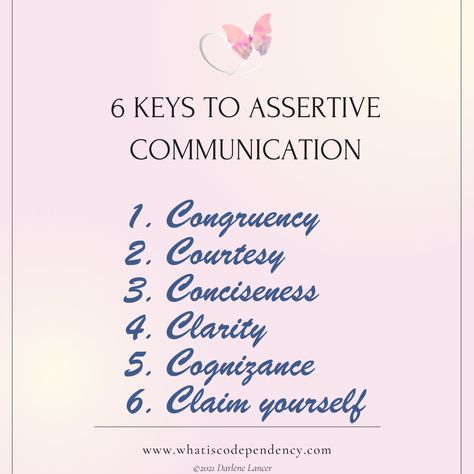 Good #communication is so important that it can make or break a relationship, is critical to success, and instantly reflects our self-esteem. Assertiveness is the first step in setting #boundaries. https://medium.com/relationships-101/6-keys-to-assertive-communication-15fa5f7a48d1 Learn to Become Assertive and Set Limits http://bit.ly/2DBmjnt and webinar How to Be Assertive http://bit.ly/29OAWWW Be Assertive, Assertive Communication, For Better Or For Worse, Setting Boundaries, Effective Communication, A Relationship, Self Esteem, Boundaries, Self Help