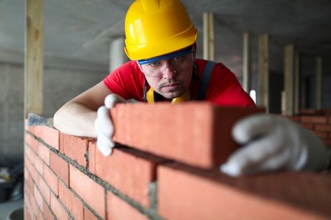 Reuse Old Bricks, Leftover Bricks, Manpower Supply, Common Sense Questions, Brick Planter, Stacked Stone Walls, Outdoor Shelves, Brick Ideas, Outdoor Paving