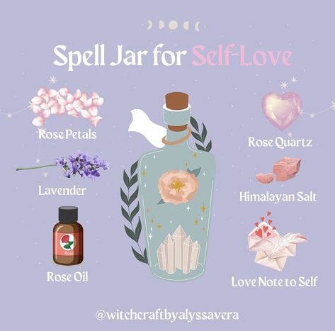 Spells With Rose Petals, Jar Love Spell, Glamour Magick, Wicca Recipes, Good Luck Spells, Wiccan Crafts, Jar Spells, Witch Bottles, Spell Jars