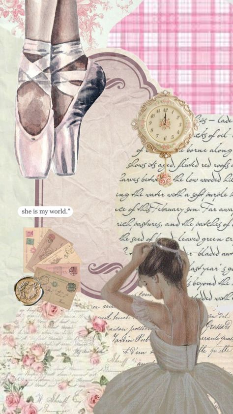 #vintagemoodboard #ballet #ballerina #aesthetic #journal Ballet Collage Wallpaper, Ballet Core Wallpaper, Ballerina Aesthetic Wallpaper, Ballet Wallpaper Aesthetic, Ballet Aesthetic Wallpaper, Ballerina Collage, Scrapbook Ballet, Ballet Collage, Scrapbook Cutouts