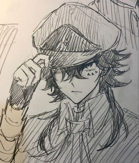 Bsd Drawing Pencil, Types Of Art Styles Drawing, Chuuya Sketch, Tetcho Suehiro Bsd, Bsd Sketch, Bsd Drawing, Tetchou Suehiro, Bsd Silly, Best Sketchbook