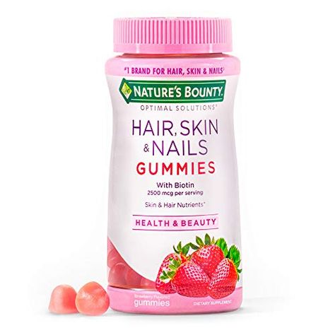 Nature's Bounty Hair Skin And Nails, Hair Skin Nails Gummies, Hair Skin Nails Vitamins, Hair And Nails Vitamins, Hair And Skin Vitamins, Nail Room Ideas, Hair Nutrients, Emerald Nails, Nail Vitamins